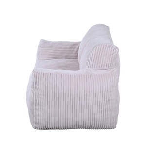 Modern Two Seat Convertible Reclining <b>Sofa</b> <b>Chair</b> with Shredded Foam Bean Bag Design Floor <b>Sofa</b> <b>Bed</b>,Corduroy Foam Leisure <b>Sofa</b> - Product Image 5