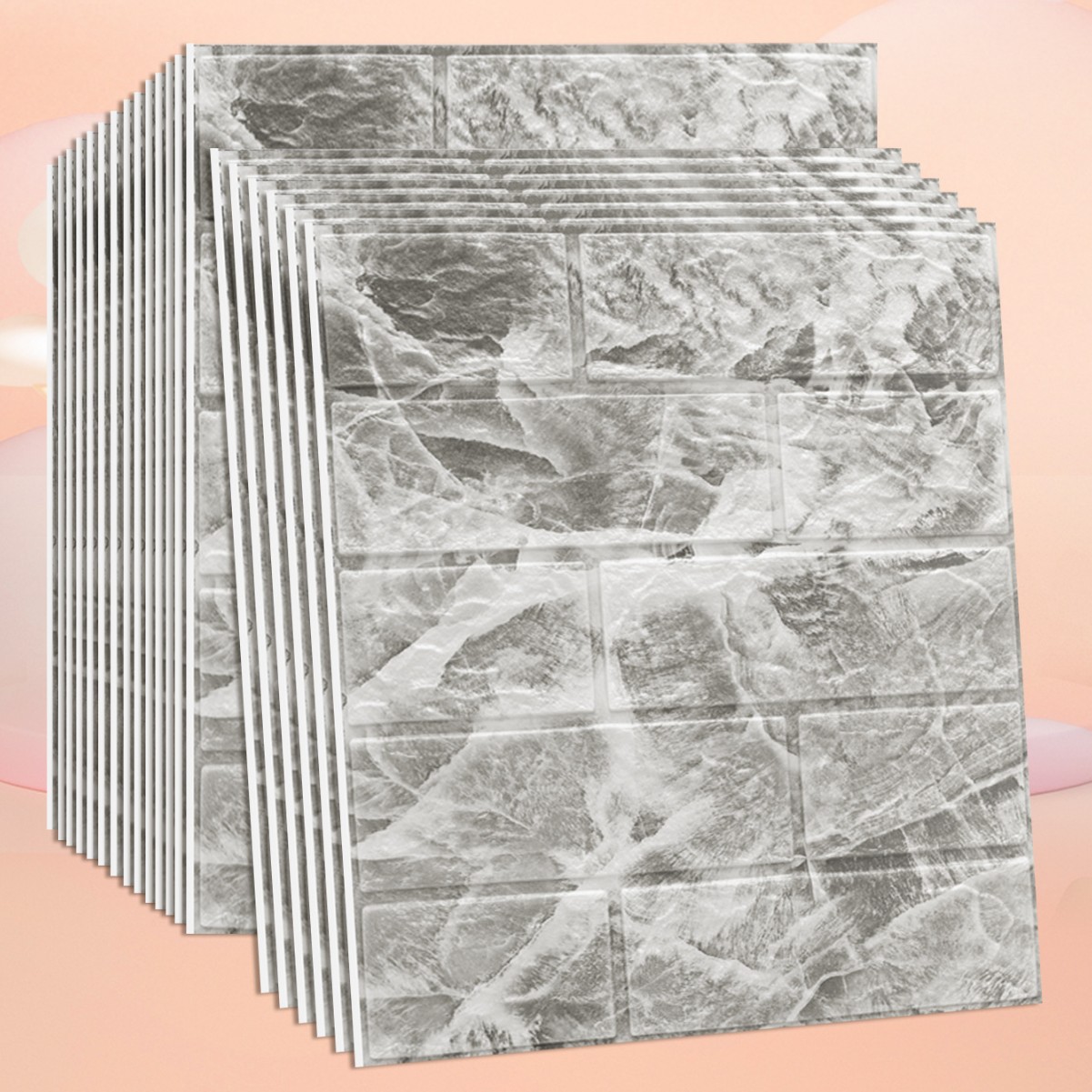 70cm * 77cm 5mm-marbre gris clair