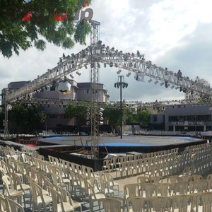 Hợp kim nhôm 6082-t6/6061-T6 300x300mm chiếu sáng giàn mảnh Spigot giàn cấu trúc cho Loa loại sản phẩm Giàn hiển thị - Product Image 4