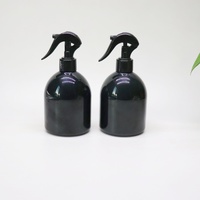 Bouteilles en plastique PET noires personnalisées avec pulvérisateur à gâchette Bouteille de parfum en plastique vide de 250ml Bouteille de pulvérisation en plastique de 500ml