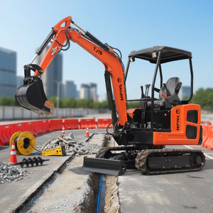 Mini-excavatrice hydraulique TAIJIN TJ8 de 1,8 tonne pour la réparation routière, le brisage du béton, l'aménagement paysager, le dragage de fossés - Product Image 2
