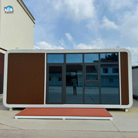 Personnalisé Luxe Modulaire 20 pieds 40 pieds Apple Entrepôt Conteneur Villa Cabine Modulaire Préfabriquée Bureau Maison Portable