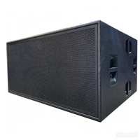 Caisson de basses professionnel B-218 double 18 pouces, puissance de pointe 1600W/3200W, 30Hz-200Hz, noir