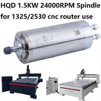 Moteur de broche CNC JLE Tech HQD GDZ-19 1,5 kW pour broche CNC ER11, 18000-24000 tr/min, haute vitesse