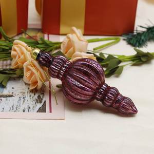 Colgante de Vidrio Navideño Hecho a Mano con Efecto de Plata Rota, Colores y Formas Personalizables, Decoración para Árbol de Navidad - Product Image 5