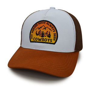 Casquette Trucker en Toile avec Logo Brodé Personnalisé, Dos en Maille, Réglable, 5 Panneaux, Snapback, pour Hommes et Femmes - Product Image 4