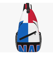 Sac bandoulière de haute qualité avec drapeau du Panama, personnalisable avec logo, sac de poitrine, sac à dos bandoulière, sac de voyage pour poitrine, vente en gros d'usine