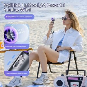2026 New Aluminum Alloy <b>Mini</b> Turbofan 3000Mah <b>USB</b> Rechargeable Portable Bladeless Handheld <b>Fan</b> Personal Outdoor Home Cooler - Product Image 5
