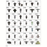 Rivet en plastique automobile, pare-chocs d'aile, kit de clips de verrouillage intérieur, clips automobiles