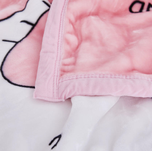 Chăn nỉ flanel in họa tiết gấu trúc dễ thương màu hồng, dùng trang trí nhà cửa, du lịch, làm ga trải giường, ghế sofa, đặt in theo yêu cầu - Product Image 6