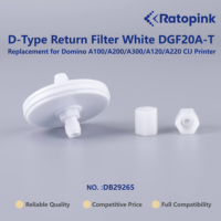 Filtre de retour de type D Ratopink DB29265 blanc DGF20A-T, remplacement pour imprimante CIJ Domino A100/A200/A300/A120/A220