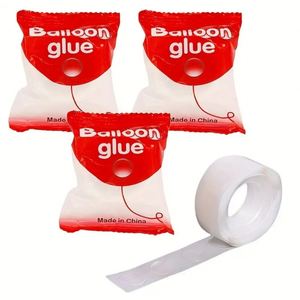 Pegamento para Globos Removible, Doble Transparente, 100 Cápsulas por Bolsa, para Fiestas de Cumpleaños y Festivales - Product Image 1
