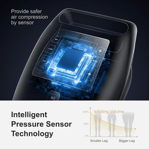 Sistema de Compresión de Aire Profesional para Piernas Completas, con Control de Tiempo y Masaje Secuencial para Alivio Muscular y Mejora de la Circulación - Product Image 6