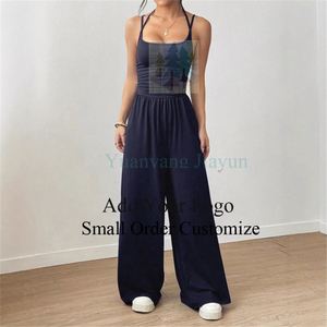 Ensemble personnalisé pour <span class=keywords><strong>femme</strong></span> : crop top tube et pantalon taille haute - Product Image 4