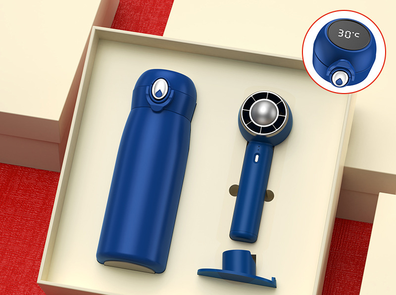 Small fan + thermos cup