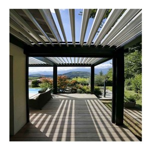 Gazébo motorisé étanche en Aluminium, Pergola binocles pour le toit alimenté, Pergola biocletée, livraison gratuite - Product Image 6