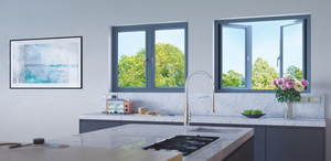 Fenêtre à battant horizontale en alliage d'aluminium sur mesure, résistante aux intempéries, avec verre trempé et moustiquaire en acier inoxydable - Product Image 5