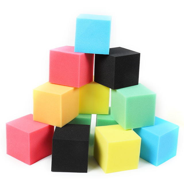 Lot De 3 Grands Cubes Anti-stress En Mousse 7 Cm – Souples, Colorés, Pour Jeux, Classe, Fêtes
