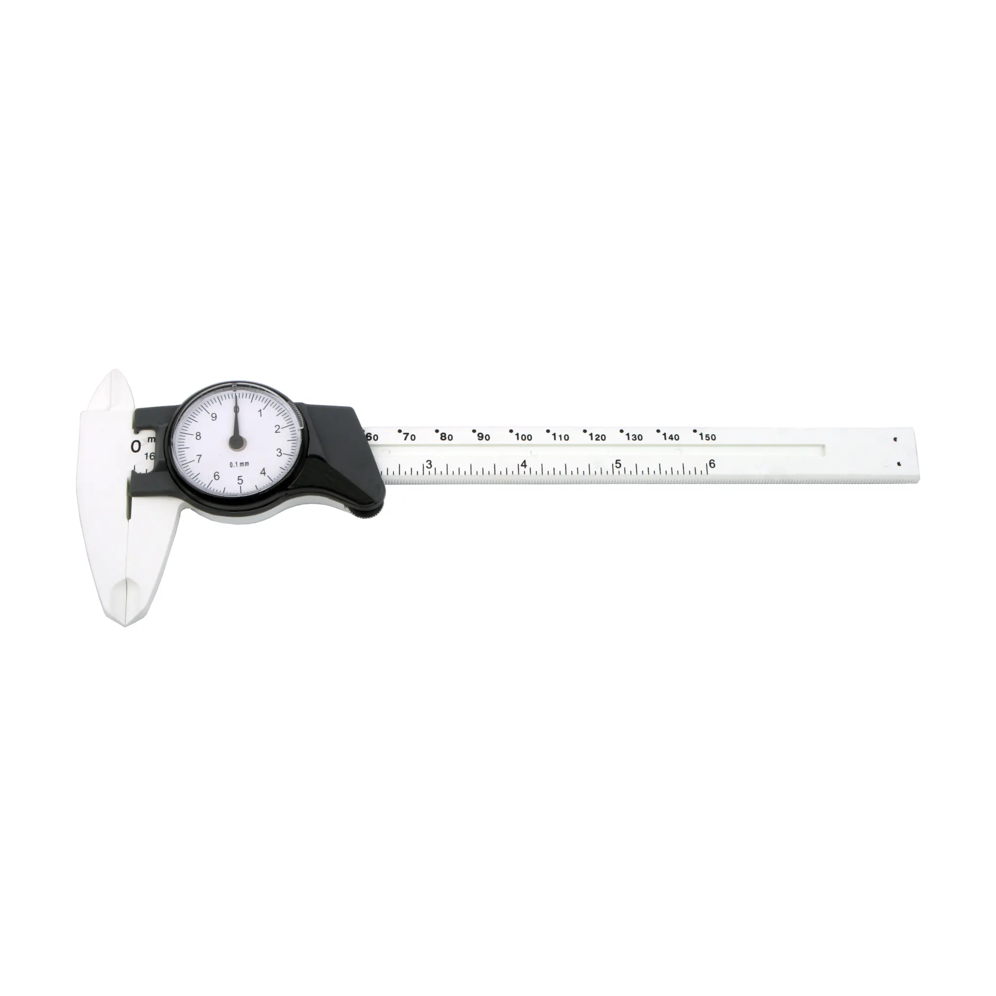 GemTrue-Regla de Dial Vernier, calibrador con indicador de Dial, herramientas de medición, Micrómetro de 150mm, 0,02mm, DK59003-P de calibre de plástico