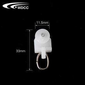 Curtain Glider Hooks Track Rail Runner Curtain Mute Wheel Rollers Hook Ball Pulley - Product Image 4