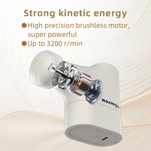 Pistola de Masaje Eléctrica Portátil de Alta Frecuencia para Tejidos Profundos, Inalámbrica, con Control Remoto, Motor sin Escobillas de Velocidad Totalmente Ajustable - Product Image 2