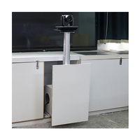 Support de caméra et de projecteur motorisé rétractable réglable en hauteur de 2 m, personnalisé JGST, pour montage au sol dissimulé sur le bureau, pour armoire