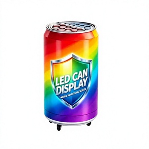 Pantalla LED Personalizada con Forma de Lata, Pantalla Publicitaria Interior, Diseño de Servicio Frontal, Video Wall Creativo Estilo Lata de Cerveza para Bares y Clubes - Product Image 1