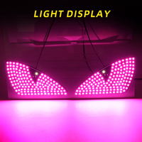 Yeux de démon LED populaires, yeux clignotants à LED, panneau d'écran LED triangulaire pour pare-brise, yeux de démon pour voitures
