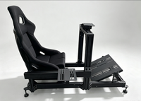 Cockpit de simulation de course en aluminium sur mesure avec siège baquet, simulateur de conduite automobile 4080 pour jeu de course F