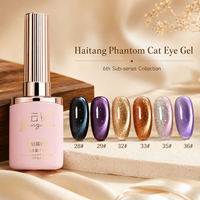 Vernis à ongles gel effet œil de chat Yunzuan Plum Cocoa, 6 teintes, nacré magnétique profond, UV LED, à retirer par trempage