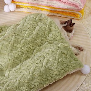 Couverture pour animaux de compagnie de luxe, écologique, hypoallergénique, durable, en polaire d'agneau, motif Hibiscus, pour chats et chiens, toutes saisons - Product Image 2