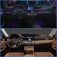 Kit d'éclairage ambiant pour voiture TMPRO pour Lexus ES 2014-2017, éclairage décoratif intérieur passager à effet écailles de dragon, lampe ambiante intérieure automobile
