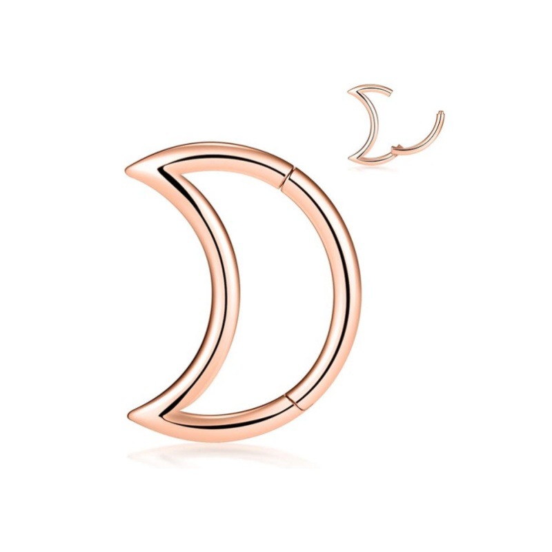 Anillo liso de oro rosa