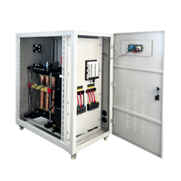 Stabilisateur de tension automatique triphasé en cuivre SBW 80KVA certifié CE avec affichage LED SVC 50/60Hz Protection IP54 Haute Efficacité