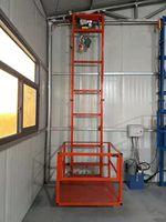 Plataforma Elevadora Hidráulica Eléctrica de Elevación Vertical, Elevador de Carga y Descarga Sencilla