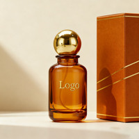 Boîtes d'emballage personnalisées sur mesure, couleur personnalisée, flacon de parfum en verre transparent de luxe de 30 ml, 50 ml, 100 ml avec couvercle
