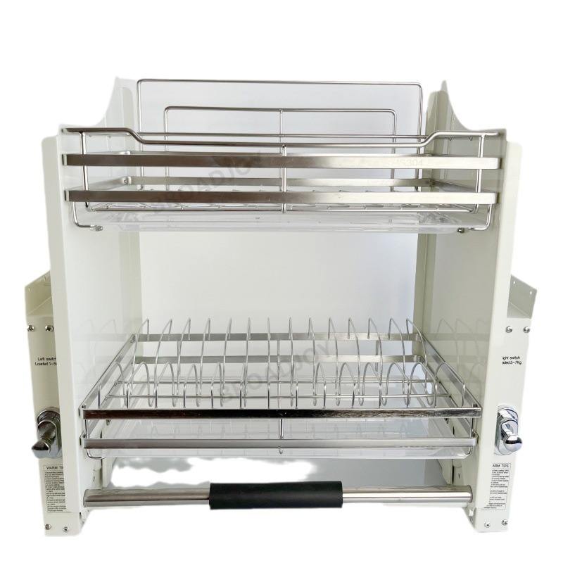 Buuffe Rack Modern Design Kitchen Cabinet with Hanging Lift Basket Damping Buffer ...