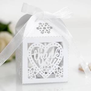 Boîte à bonbons heureuse boîte d'amour bleue évidée Thanksgiving merci merci amant Heart Candy Box - Product Image 5