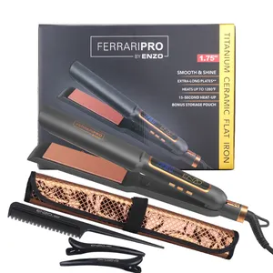 ENZO Professional Hair Straighteners High Quality Salon Curls And Straighteners Dual Purpose Custom Flat Iron For Hair Salons