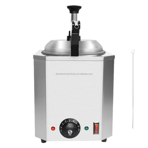 เครื่องอุ่นอาหารเชิงพาณิชย์แบบไฟฟ้าสามหัว ยี่ห้อ Yunqingtech ทำจากสแตนเลส เหมาะสำหรับซอส ช็อกโกแลต ขวดชีส และนาโช - Product Image 1