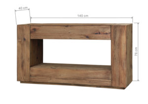 Đương Đại một ngăn kéo cổ bằng Gỗ nhập Bàn điều khiển Bảng - Product Image 6