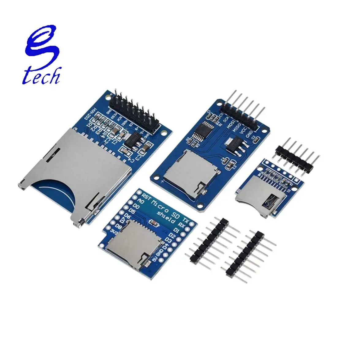 Modul pembaca kartu TF Mini SPI adaptor SD mini modul kartu TF SD 6 PIN modul pelindung memori kartu TF kartu SD mini