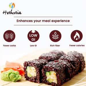 Riz de Konjac Keto à faible teneur en matières grasses, sans glucides, faible en calories, riz noir séché Shirataki pour régime Keto - Product Image 5