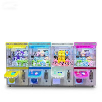 Mini machine à griffes professionnelle à monnayeur avec éclairage néon, jeu d'arcade à prix, jouet pour enfants, machine à attraper les poupées personnalisable
