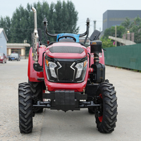 Traktor Pengiriman Cepat CE EPA 80HP Traktor Hidrolik Pengangkat untuk Kebun Perkebunan Traktor Portabel Penggerak 4 Roda untuk Kebun Rumah