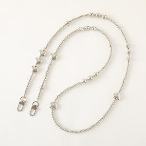 Perle noeud papillon sangle Anti-perte fronde sac à clip universel pour coque de téléphone lanière de téléphone perlée à la main longue bandoulière <span class=keywords><strong>collier</strong></span> chaîne - Product Image 2