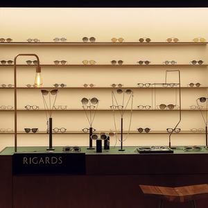 <strong>Yoshing</strong> LED Lighting Wood Eyewear Display Stand Optical Shop Sunglasses Counter Rack - Product Image 4