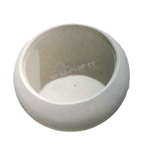 Macetas de Cemento Modulares con Diseño de Terrazo, Color Blanco, Gris y Amarillo, Tamaño Personalizado - Product Image 5