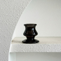 Ensemble cadeau de décoration d'intérieur avec porte-bougie en verre coloré vintage et diffuseur sphérique en pierre de lave naturelle pour l'aromathérapie