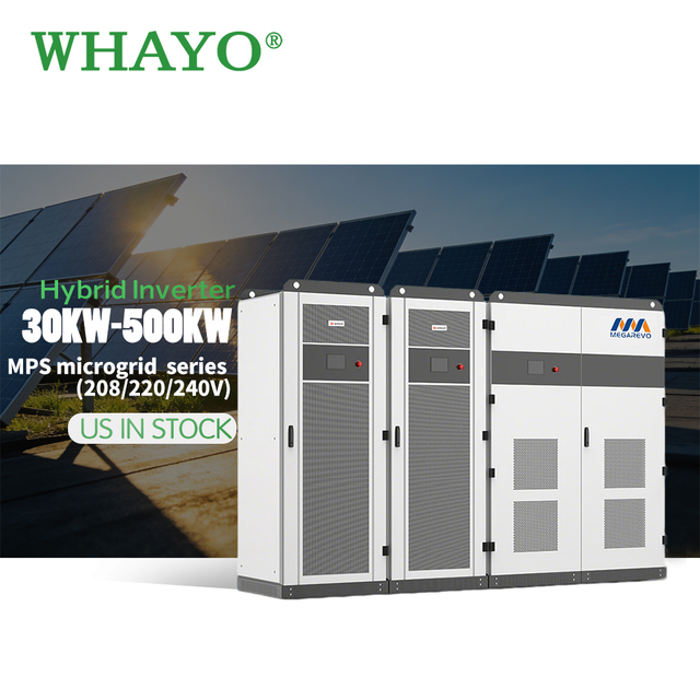 Megarevo MPS Series 100KW 150KW 200KW Solar Power Inverter Hybrid Energy Storage Inverter for Industrial Use